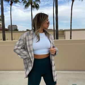 New plaid Zara blazer, single button!